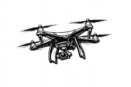 Drone Pencil Drawing